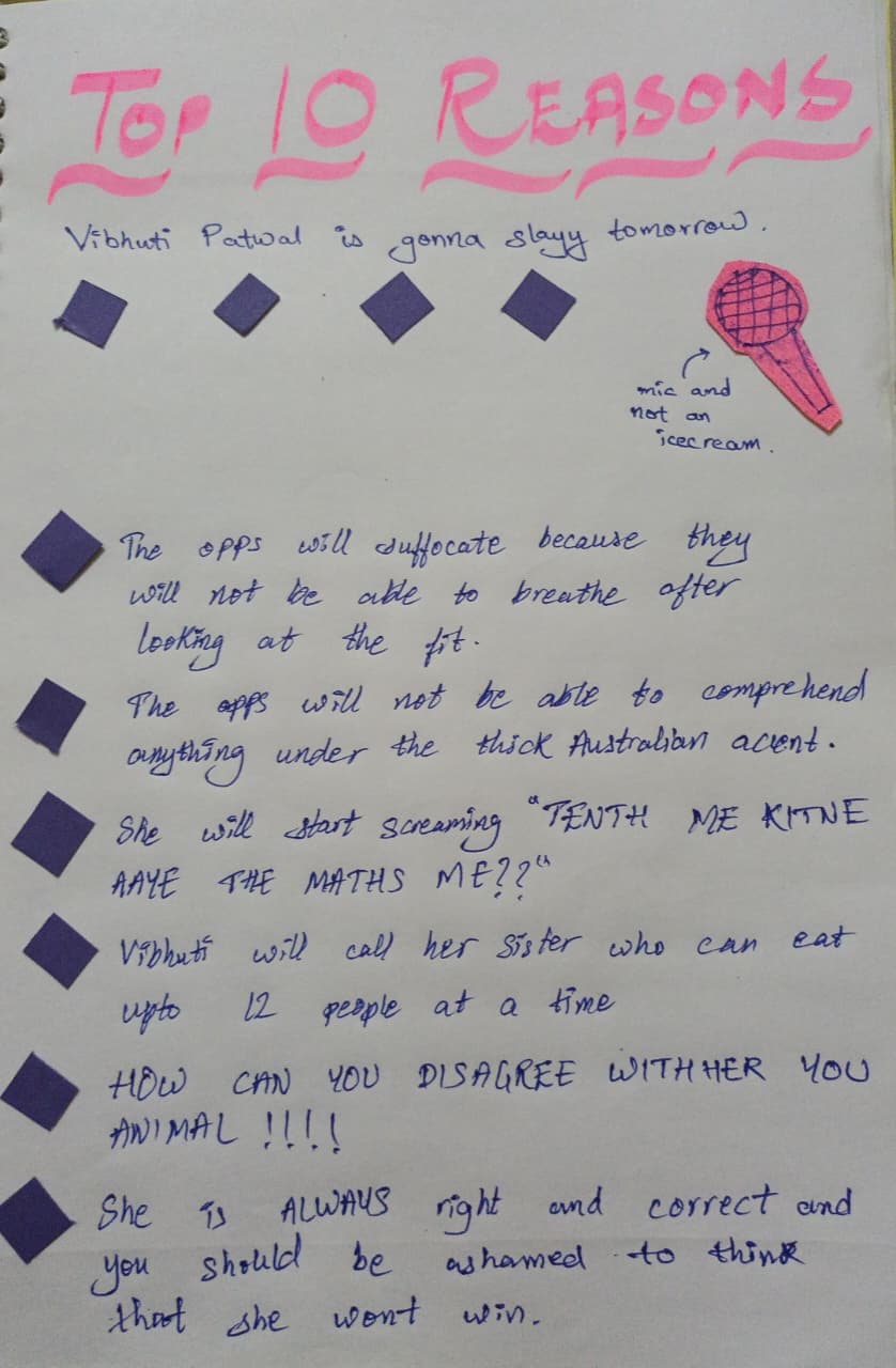 My handwritten note for you